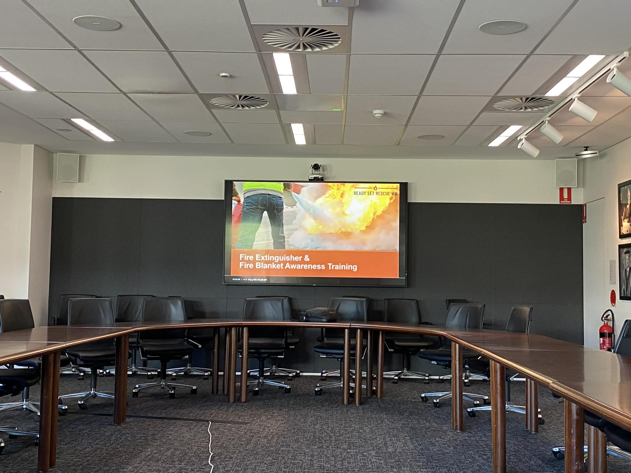 Fire Safety Theory Training in Conference Room