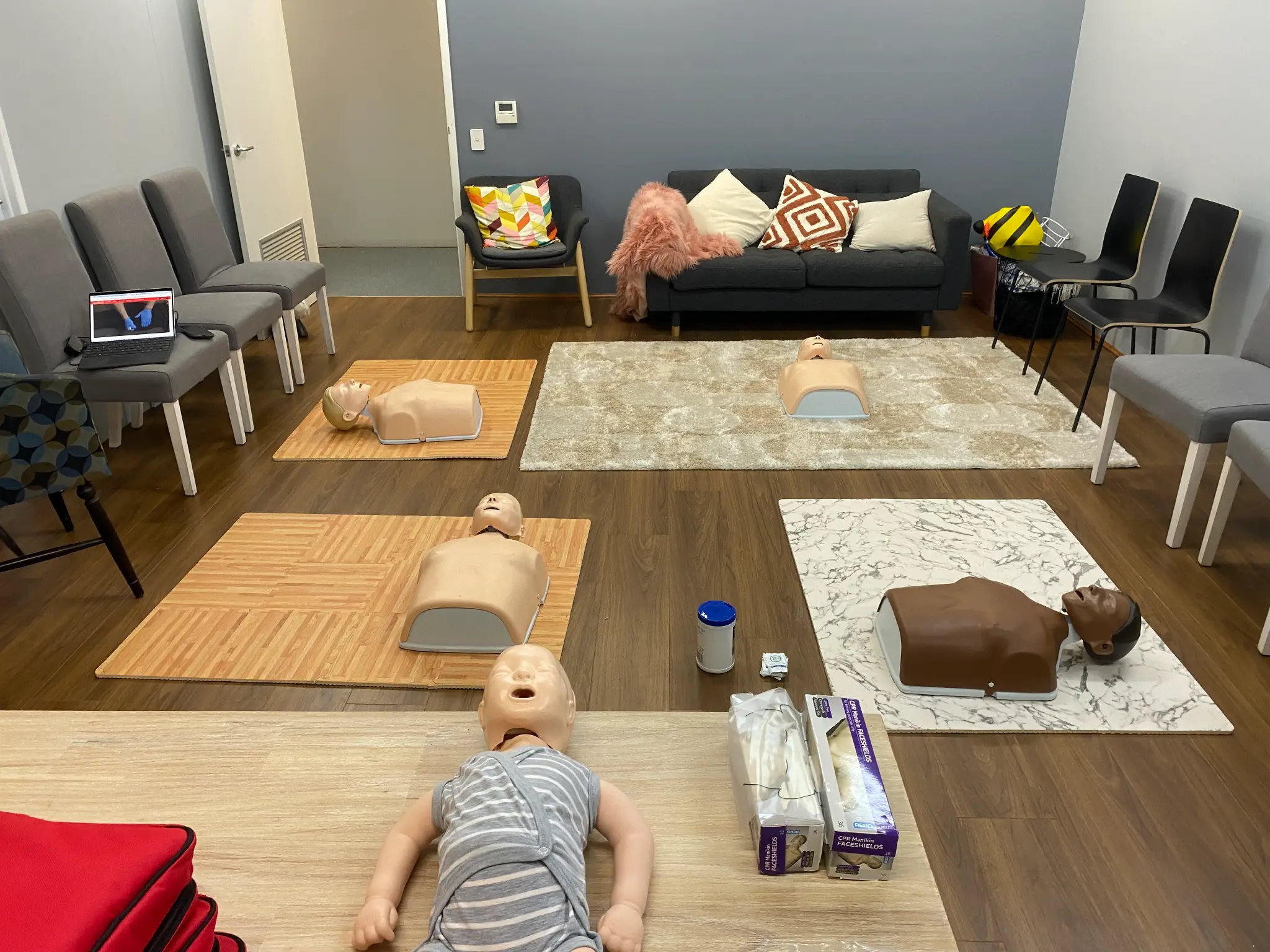 Swimming pool CPR training